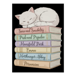 De romans van Jane Austen IX Perfect Poster