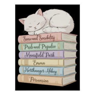 De romans van Jane Austen IX Perfect Poster