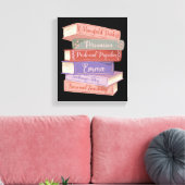De romans van Jane Austen V Canvas Afdruk (Insitu (Woonkamer))