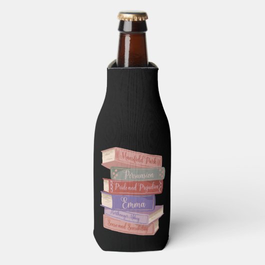 De romans van Jane Austen V Flesjeskoeler (Fles Voorkant)