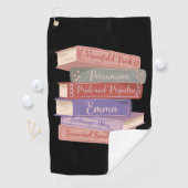 De romans van Jane Austen V Golfhanddoek (Insitu)