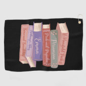 De romans van Jane Austen V Golfhanddoek (Horizontaal)