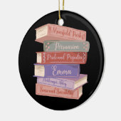 De romans van Jane Austen V Keramisch Ornament (Links)