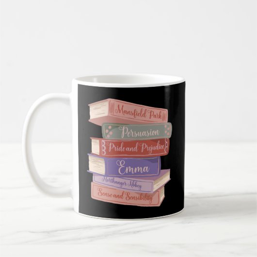 De romans van Jane Austen V Koffiemok (Links)
