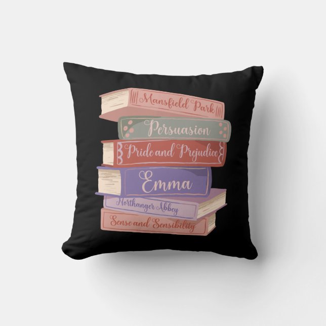 De romans van Jane Austen V Kussen (Voorkant)