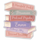 De romans van Jane Austen V Sticker (Voorkant)