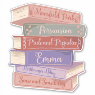 De romans van Jane Austen V Sticker