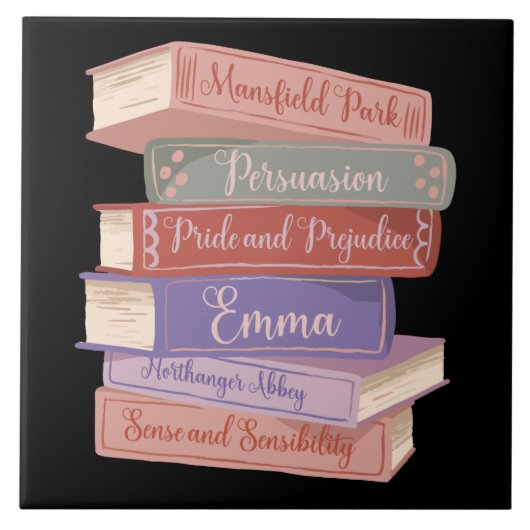 De romans van Jane Austen V Tegeltje (Voorkant)