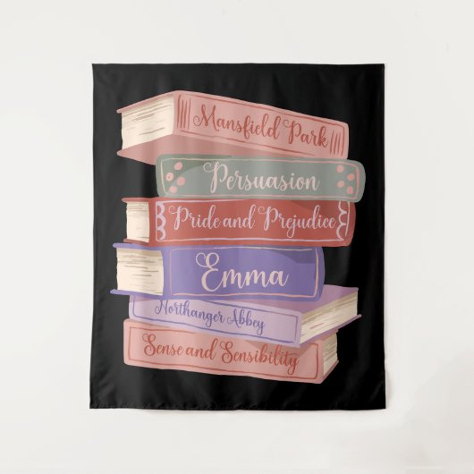 De romans van Jane Austen V Wandkleed (Voorkant)