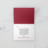 De Romantische Bloemige Trouwcollectie Bedankkaart (Binnen)