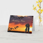 De romantische Kaart van de Verjaardag (Gele Bloem)