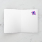 De romantische Kaart van de Verjaardag met Noorse (Binnen)