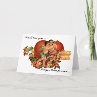 De romantische kaart van Valentijn