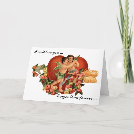 De romantische kaart van Valentijn (Voorkant)