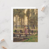 De romantische ontmoetingsplaats kaart (Voorkant / Achterkant in situ)