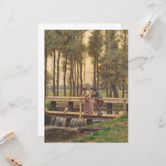 De romantische ontmoetingsplaats kaart (Voorkant / Achterkant in situ)