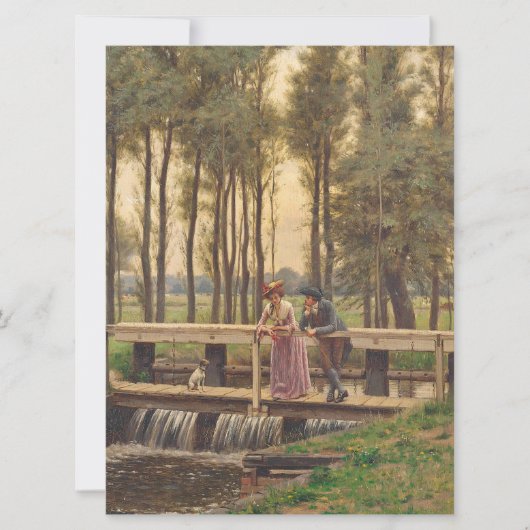 De romantische ontmoetingsplaats kaart (Voorkant)