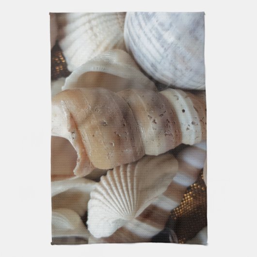 De romantische Tropische Exotische Shells van het Theedoek (Verticaal)