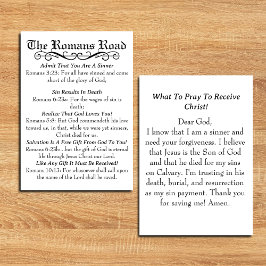 De Romeinen op de weg Sinner's Prayer Kaart