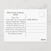 De Romeinen Road Sinner's Prayer Goud Zwart Briefkaart (Achterkant)