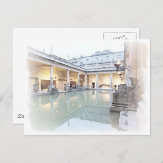 De Romeinse baden, Bath Briefkaart (Voorkant / Achterkant)