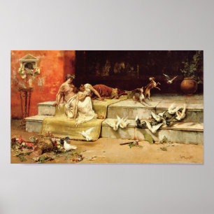 De Romeinse Maidens van Juan Luna. Poster
