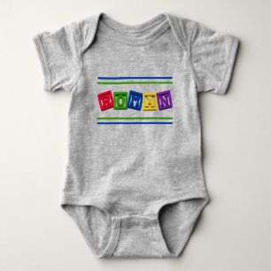 De Romeinse Naam van de baby op de Blokken T-Shirt