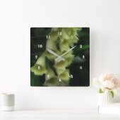 De romig witte Bloemen van de Digitalis Vierkante Klok (Huis)