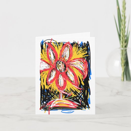 De rommelige bloem (leeg van binnen) kaart (Voorkant)
