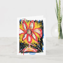 De rommelige bloem (leeg van binnen) kaart