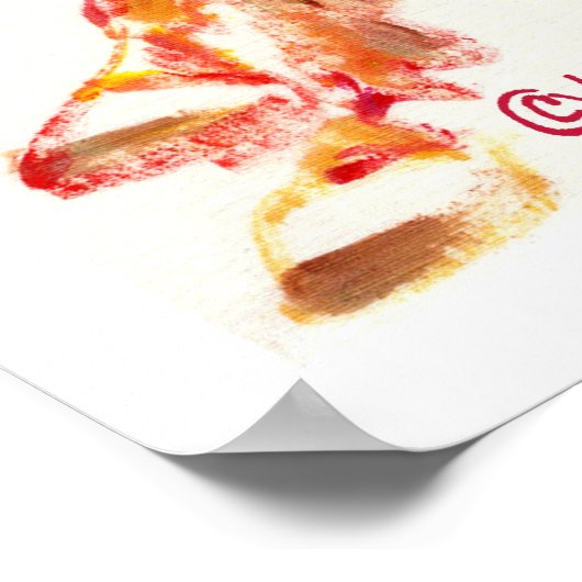 De Romping Horse Print en Poster (Hoek)