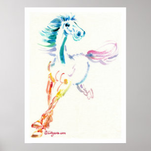 De Romping Horse Print en Poster