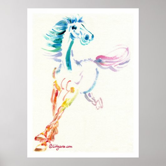 De Romping Horse Print en Poster (Voorkant)