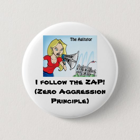 De ronddraaipunt Agitator ZAP Ronde Button 5,7 Cm (Voorkant)