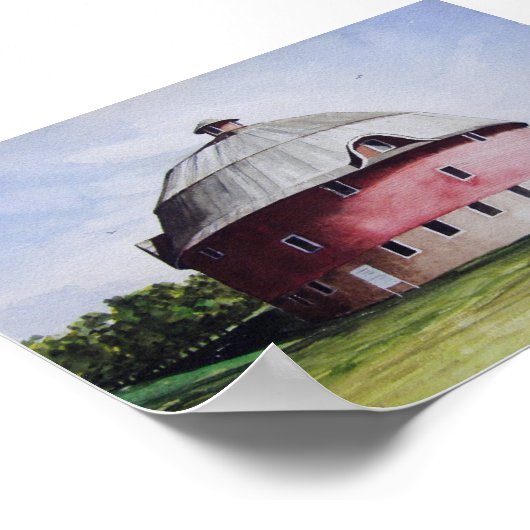 De Ronde Barn-poster Poster (Hoek)