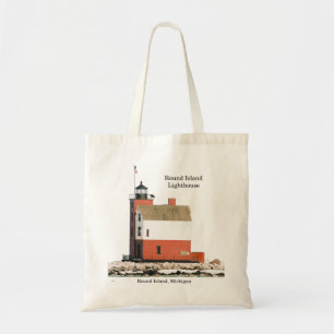 De ronde canvas tas van de Vuurtoren van het