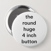 de ronde enorme 4 inch button 4,0 cm (Voorkant /achterkant)