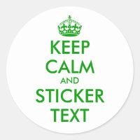 De ronde houdt Kalme Stickers in groene