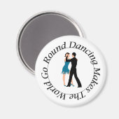 De ronde Magneet van de Dans (Voorkant / Achterkant)