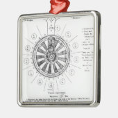 De Ronde Tafel van Koning Arthur Metalen Ornament (Links)