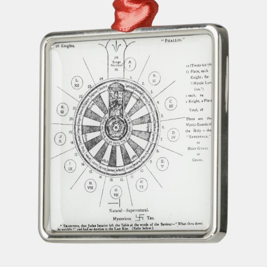 De Ronde Tafel van Koning Arthur Metalen Ornament (Links)