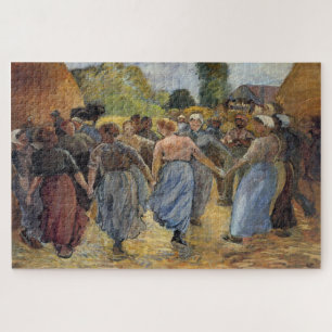 De Rondedans (1892) van Camille Pissarro Legpuzzel