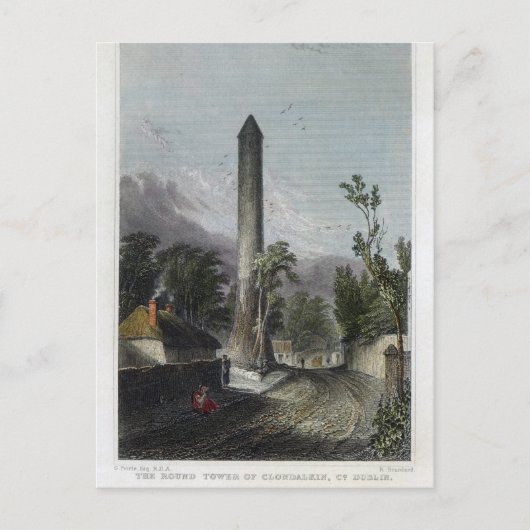 De rondetoren van Clondalkin Briefkaart (Voorkant)