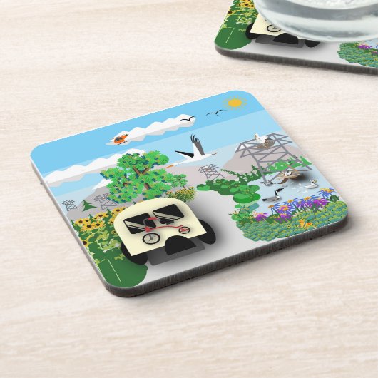 De rondleiding bier onderzetter (Linkerzijde)