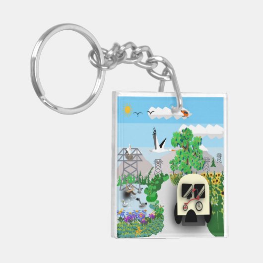 De rondleiding sleutelhanger (Voorkant Links)