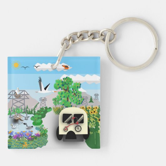 De rondleiding sleutelhanger (Achterkant)