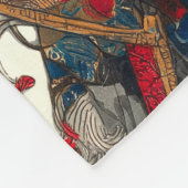 De Ronin kat | Ukiyo-e Samurai Warrior Fleece Deken (Hoek)