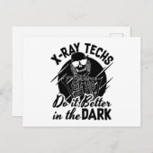 De röntgentechnieken doen het beter in de donkere  briefkaart (Voorkant / Achterkant)