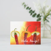 De Rood, De Heet, De Chili Briefkaart (Staand voorkant)