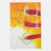 De Rood, de Hete, de Chili Theedoek (Verticaal)